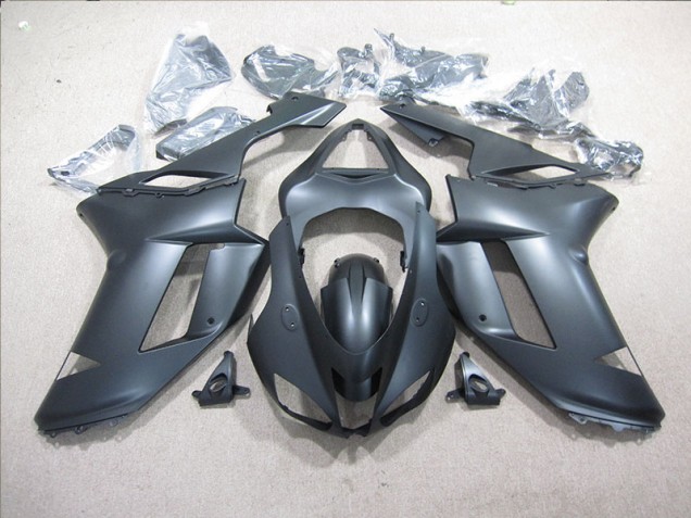 2007-2008 Black Kawasaki ZX6R Motorcycle Fairings for Sale 2007-2008 Black Kawasaki ZX6R Motorcycle Fairings for Sale