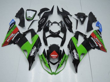 2013-2018 Black Green Red Motocard Kawasaki ZX6R Motorcycle Fairing Kit for Sale