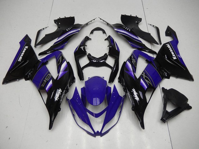 2013-2018 Black Blue Kawasaki ZX6R Motorbike Fairing for Sale 2013-2018 Black Blue Kawasaki ZX6R Motorbike Fairing for Sale