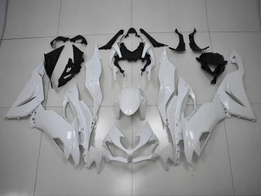 2019-2023 White Kawasaki ZX6R Motorcycle Replacement Fairings for Sale