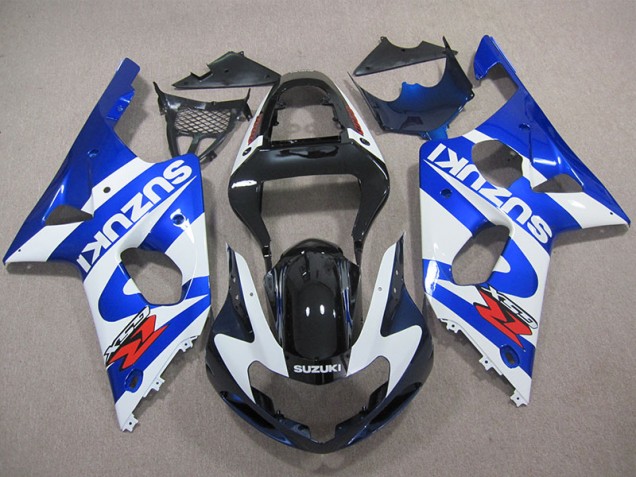 2000-2002 Blue White Decal Suzuki GSXR1000 Replacement Fairings for Sale 2000-2002 Blue White Decal Suzuki GSXR1000 Replacement Fairings for Sale