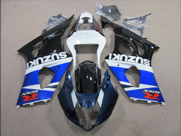 2003-2004 Blue White Decal Suzuki GSXR1000 Motorbike Fairing for Sale 2003-2004 Blue White Decal Suzuki GSXR1000 Motorbike Fairing for Sale