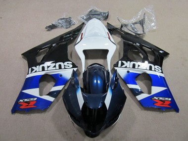 2003-2004 Blue White Decal Suzuki GSXR1000 Bike Fairings for Sale