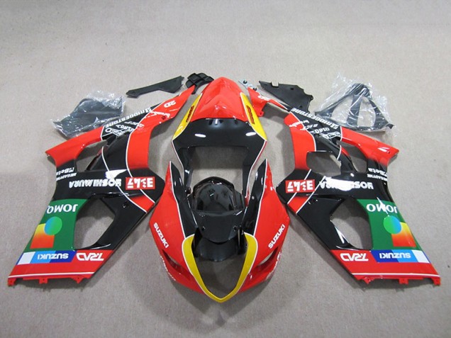 2003-2004 Red Green Black Suzuki GSXR1000 Bike Fairing for Sale 2003-2004 Red Green Black Suzuki GSXR1000 Bike Fairing for Sale