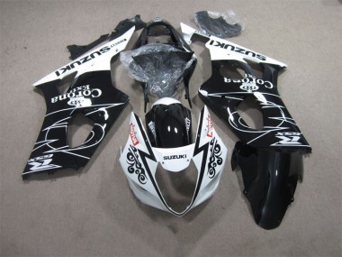 2003-2004 Black White Corona Extra Motul Suzuki GSXR1000 Motorcycle Fairings Kits for Sale