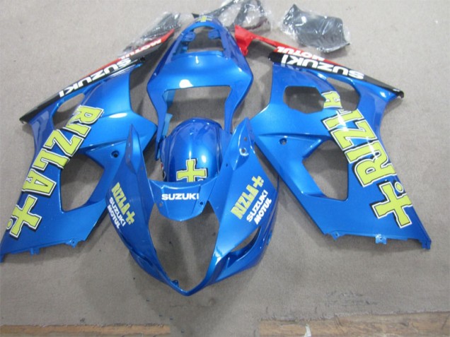2003-2004 Blue Rizla Suzuki GSXR1000 Motorcycle Replacement Fairings for Sale 2003-2004 Blue Rizla Suzuki GSXR1000 Motorcycle Replacement Fairings for Sale
