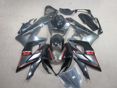 2005-2006 Black Red Suzuki GSXR1000 Motorcycle Fairings Kit for Sale