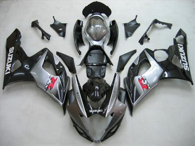2005-2006 Black Silver Suzuki GSXR1000 Motorcycle Fairing for Sale 2005-2006 Black Silver Suzuki GSXR1000 Motorcycle Fairing for Sale