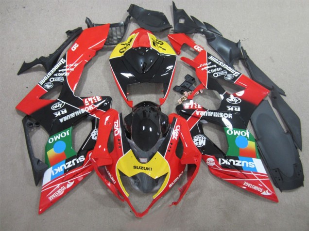 2005-2006 Black Red Yellow Suzuki GSXR1000 Bike Fairings for Sale 2005-2006 Black Red Yellow Suzuki GSXR1000 Bike Fairings for Sale