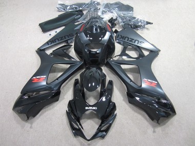 2007-2008 Black Suzuki GSXR1000 Motorcycle Fairing Kits for Sale