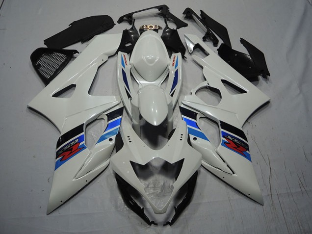 2007-2008 White Blue Suzuki GSXR1000 Bike Fairings for Sale