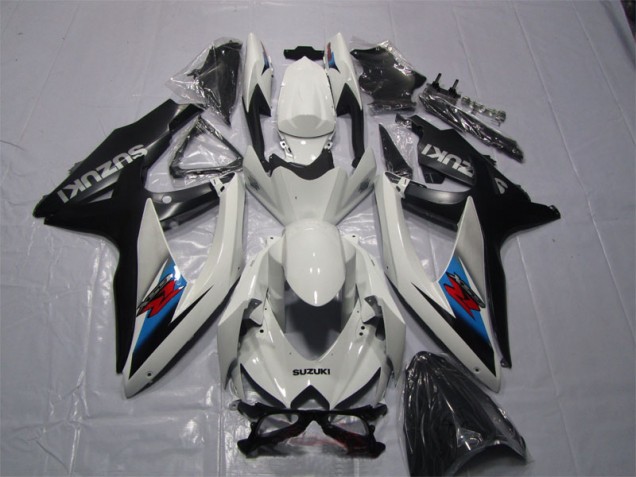 2007-2008 White Black Suzuki GSXR1000 Motor Bike Fairings for Sale