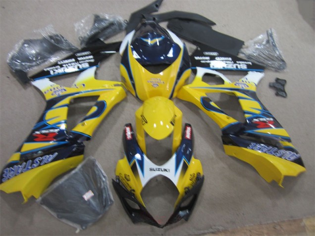 2007-2008 Yellow Blue Suzuki GSXR1000 Replacement Fairings for Sale