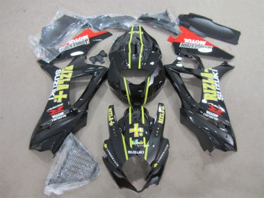 2007-2008 Black Yellow Rizla Suzuki GSXR1000 Bike Fairings for Sale