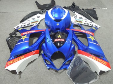 2007-2008 Blue Rockstar Suzuki GSXR1000 Motorcycle Fairings Kits for Sale