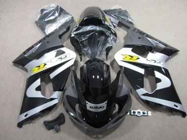 2001-2003 Black White Suzuki GSXR600 Motorbike Fairing Kits for Sale