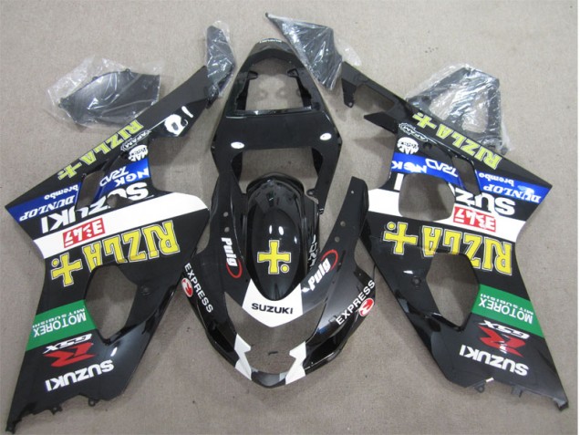 2004-2005 Black Yellow Rizla Suzuki GSXR600 Moto Fairings for Sale 2004-2005 Black Yellow Rizla Suzuki GSXR600 Moto Fairings for Sale