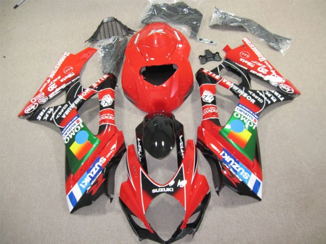 2004-2005 Red Black Suzuki GSXR600 Motorcycle Fairing Kit for Sale