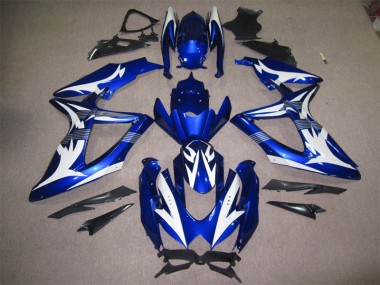 2008-2010 Blue White Suzuki GSXR600 Motorcycle Bodywork for Sale