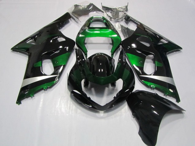 2001-2003 Black Green Suzuki GSXR750 Motorcycle Fairing for Sale