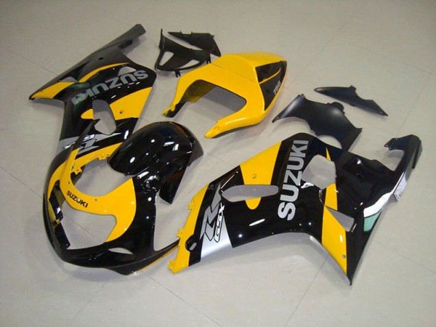 2001-2003 Yellow Black Suzuki GSXR750 Bike Fairing for Sale