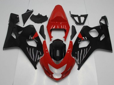 2004-2005 Red Black Suzuki GSXR750 Motorcylce Fairings for Sale