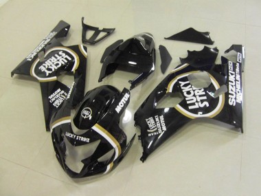 2004-2005 Black White Lucky Strike Motul Suzuki GSXR750 Motorcycle Fairing for Sale