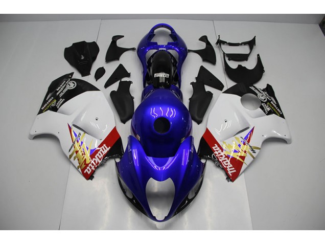 1996-2007 Blue White Suzuki GSXR1300 Hayabusa Motor Bike Fairings for Sale