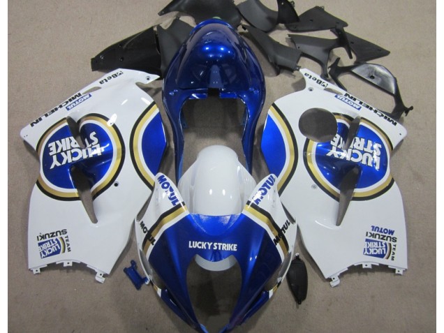 1996-2007 Blue Motul White Lucky Strike Suzuki GSXR1300 Hayabusa Motorcycle Replacement Fairings for Sale 1996-2007 Blue Motul White Lucky Strike Suzuki GSXR1300 Hayabusa Motorcycle Replacement Fairings for Sale