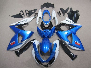 2009-2016 Blue White Suzuki GSXR1000 Replacement Fairings for Sale