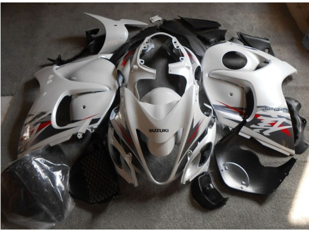2008-2019 White Black Suzuki GSXR1300 Hayabusa Motorcycle Fairings Kits for Sale 2008-2019 White Black Suzuki GSXR1300 Hayabusa Motorcycle Fairings Kits for Sale