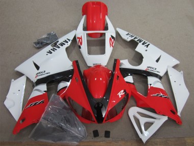 1998-1999 Red White Black Decal Yamaha YZF R1 Bike Fairing for Sale