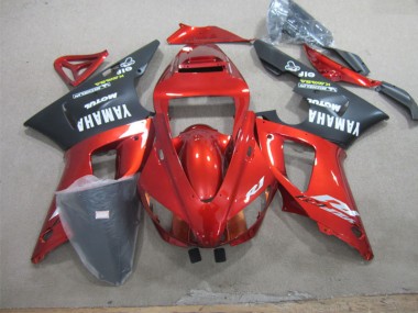 1998-1999 Red Black White Decal Yamaha YZF R1 Bike Fairings for Sale