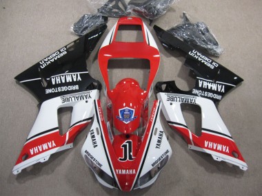 1998-1999 Red White Black 50 Yamaha YZF R1 Replacement Motorcycle Fairings for Sale