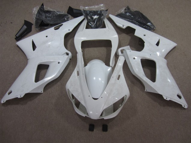 1998-1999 White Yamaha YZF R1 Motorcycle Replacement Fairings for Sale