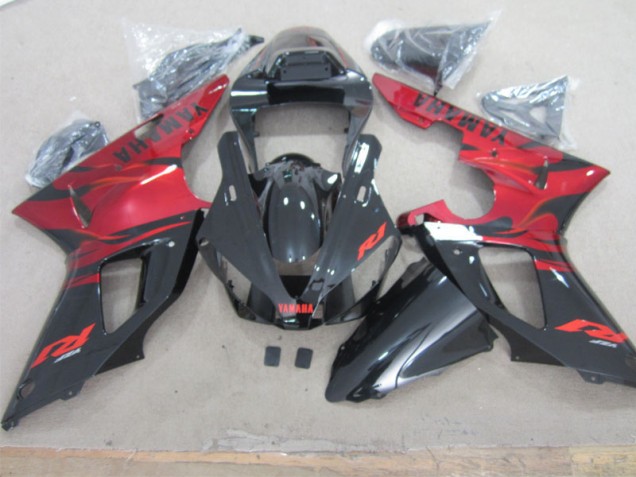 2000-2001 Black Red Yamaha YZF R1 Motor Fairings for Sale