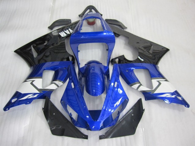 2000-2001 Blue Black White Yamaha YZF R1 Motorcycle Fairing for Sale