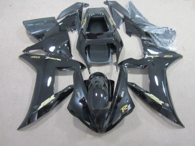 2002-2003 Black with Gold Decal Yamaha YZF R1 Motorbike Fairing for Sale