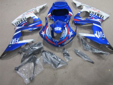 2002-2003 Blue White Motul Fiat Yamaha YZF R1 Moto Fairings for Sale