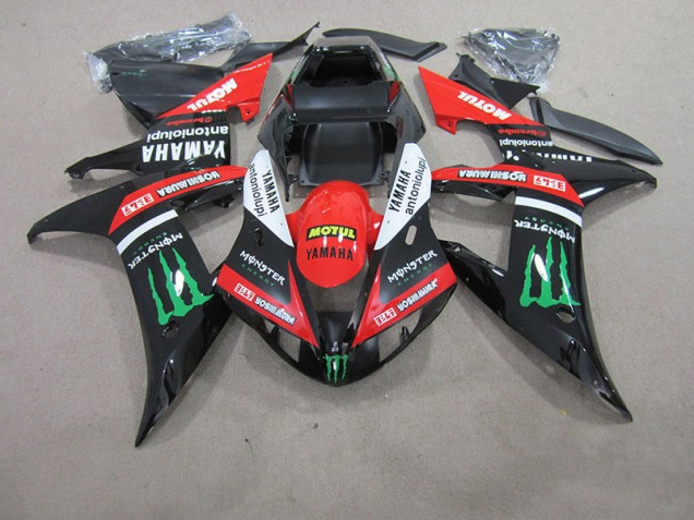 2004-2006 Red White Black Motul Yamaha YZF R1 Motorcycle Fairing for Sale 2004-2006 Red White Black Motul Yamaha YZF R1 Motorcycle Fairing for Sale