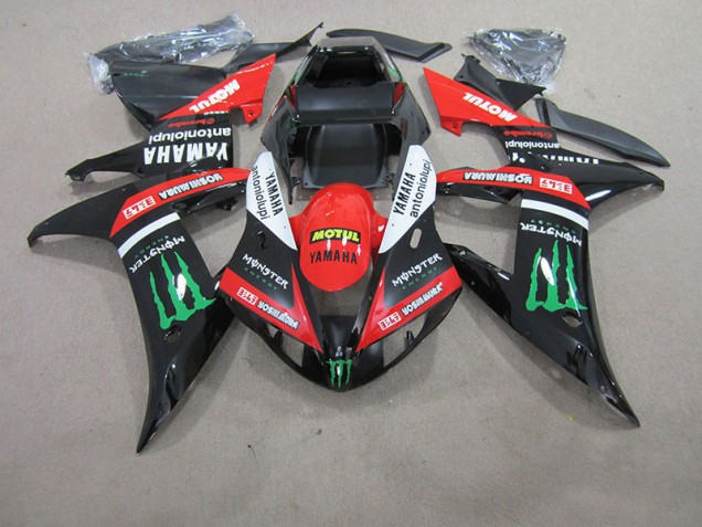 2004-2006 Red White Black Motul Yamaha YZF R1 Motorcycle Fairing for Sale