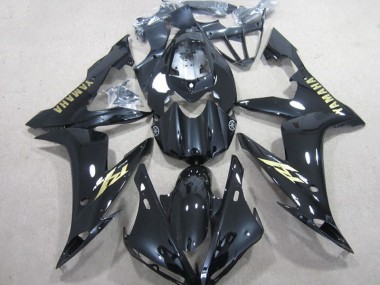 2004-2006 Black White Gold Decal Yamaha YZF R1 Motorcycle Fairing Kit for Sale