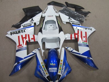 2004-2006 Blue White Motul Fiat Yamaha YZF R1 Bike Fairing for Sale
