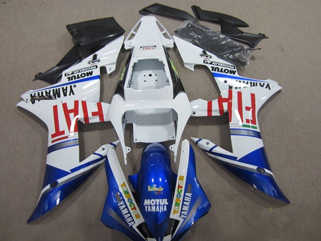 2004-2006 Blue White Motul Fiat Yamaha YZF R1 Bike Fairing for Sale