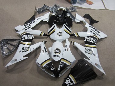 2004-2006 Black White Lucky Strike Yamaha YZF R1 Motorcyle Fairings for Sale