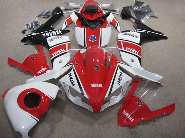 2007-2008 Red White Yamaha YZF R1 Motorcycle Bodywork for Sale