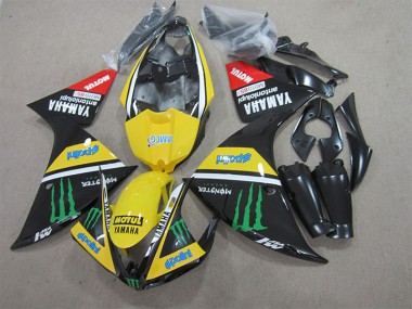 2009-2011 Black Yellow Motul Monster Yamaha YZF R1 Bike Fairing for Sale