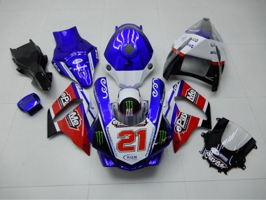 2015-2019 Blue Red KGN 21 Yamaha YZF R1 Motorbike Fairing for Sale