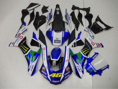 2015-2019 Blue Blue White ENEOS Movistar 46 Yamaha YZF R1 Motor Bike Fairings for Sale