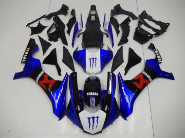 2015-2019 Black Blue Yamaha YZF R1 Motorbike Fairing Kits for Sale